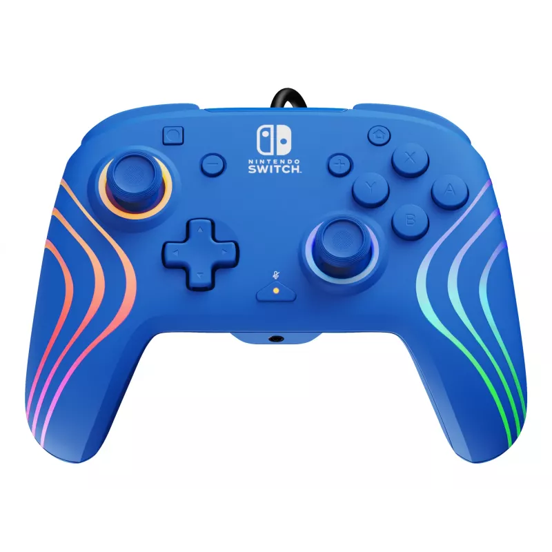PDP Afterglow Wave modrá USB gamepad analógový/digitálny Nintendo Switch, Nintendo Switch OLED