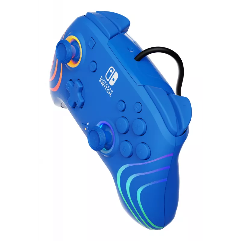 PDP Afterglow Wave modrá USB gamepad analógový/digitálny Nintendo Switch, Nintendo Switch OLED