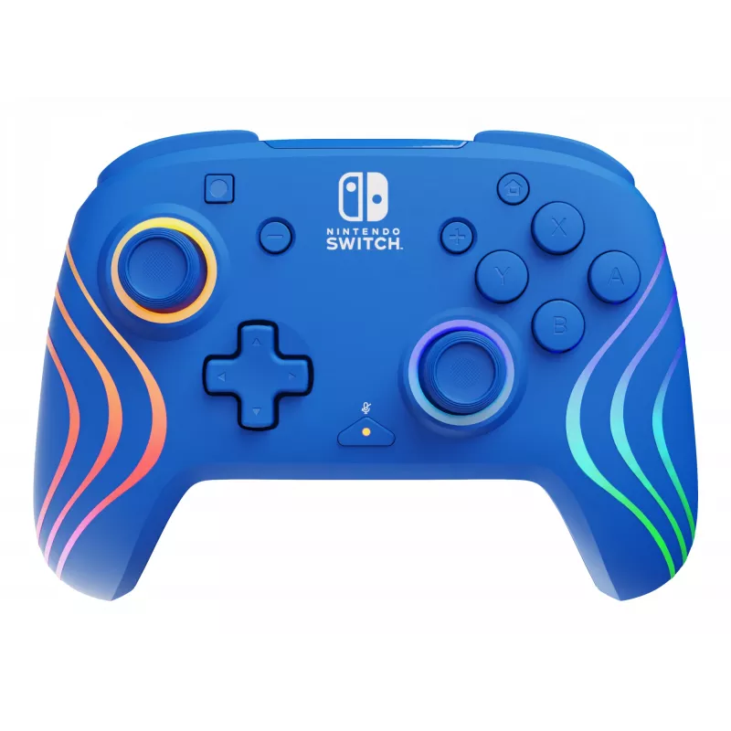 PDP Afterglow Wave modrá USB gamepad analógový/digitálny Nintendo Switch, Nintendo Switch OLED