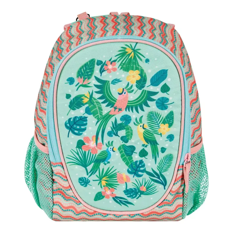 Školský batoh Herlitz Rookie Sweet Jungle zelený broskyňová polyester