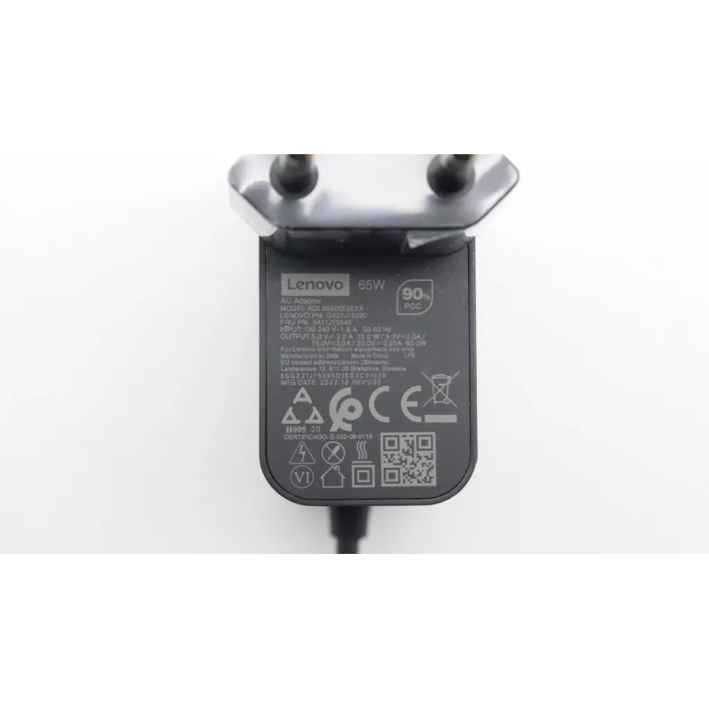 Lenovo 5A11J75649 napájací zdroj interiérový 65 W čierny