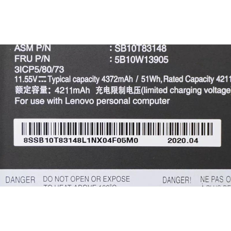 Sada batérií Lenovo ThinkPad P14s 11,52V 4211mAh — náhradná batéria pre notebook
