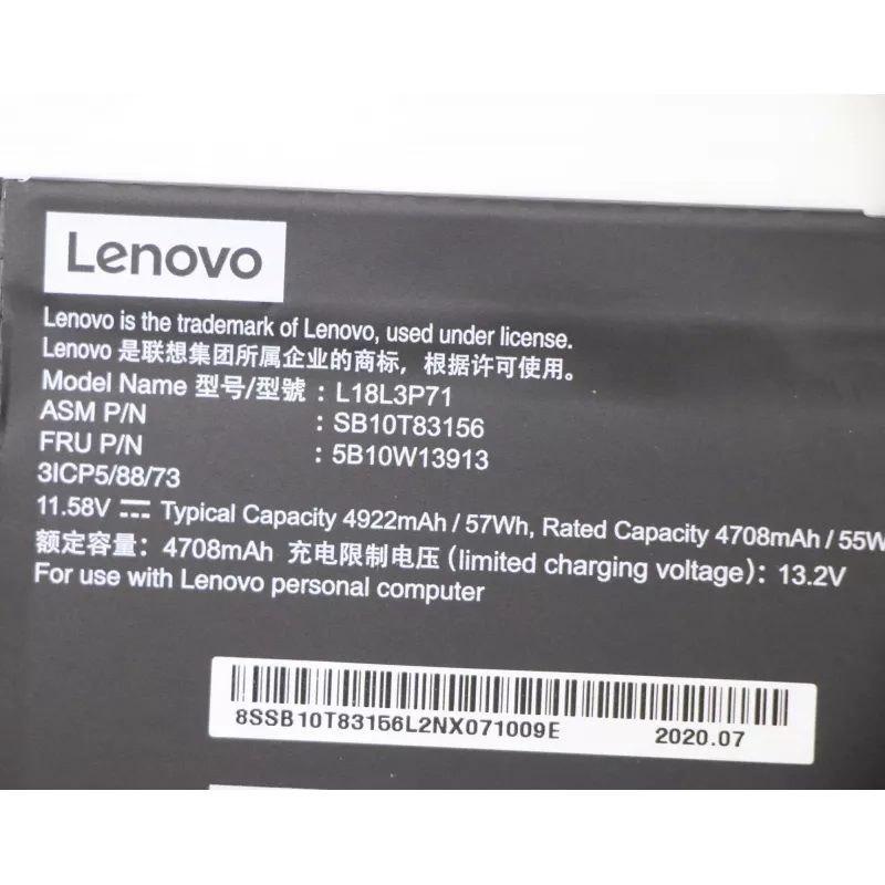 Batéria Lenovo 5B10W13913 pre notebooky Lenovo, spoľahlivé napájanie