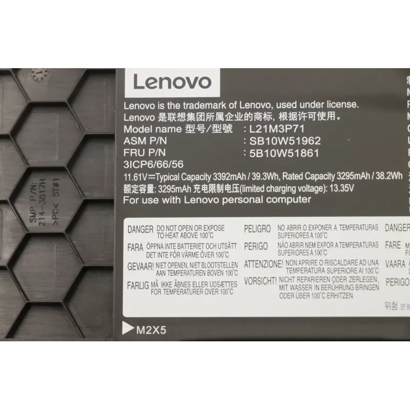 Interná batéria do notebooku Lenovo 5B10W51861 39,3 Wh Li-Ion