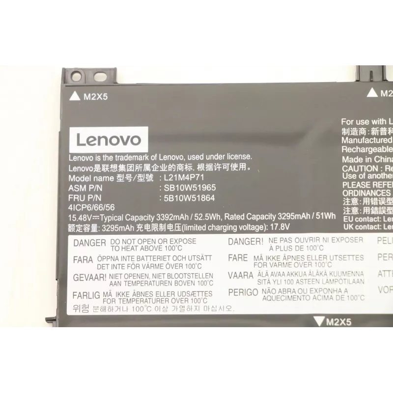 Lenovo 5B10W51864 interná batéria, 4-článková, 52,5Wh, 15,48V, Li-ion
