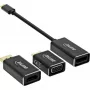 InLine USB prevodník pre displej sada 6-in-1, 4K/60Hz čierna