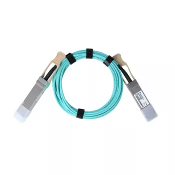 BlueOptics InfiniBand/sklenené vlákno kábel 15 m QSFP aqua farba