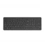 Bezdrôtová membránová klávesnica Full-Size HP 220 – čierna, RF 2,4 GHz, USB-A prijímač, QWERTY, numerický blok, AAA batéria