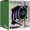 Inter-Tech Argus RS-04 sada ventilátorov RGB, 3x 120 mm s LED pásikom 50 cm a diaľkovým ovládaním, čierna