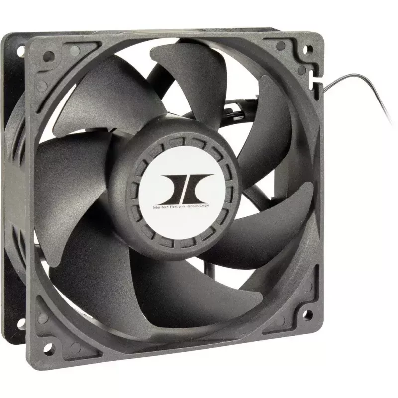 Ventilátor Inter-Tech 88887368 chladiaci systém počítača 12 cm čierny 3 kusy