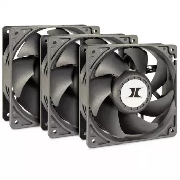 Ventilátor Inter-Tech 88887368 chladiaci systém počítača 12 cm čierny 3 kusy