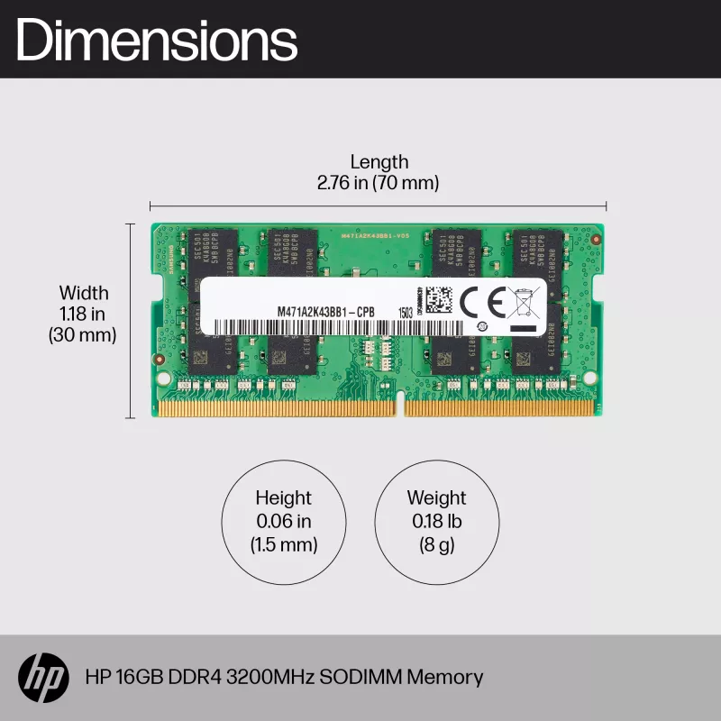 Pamäťový modul HP 16GB DDR4 3200 SODIMM