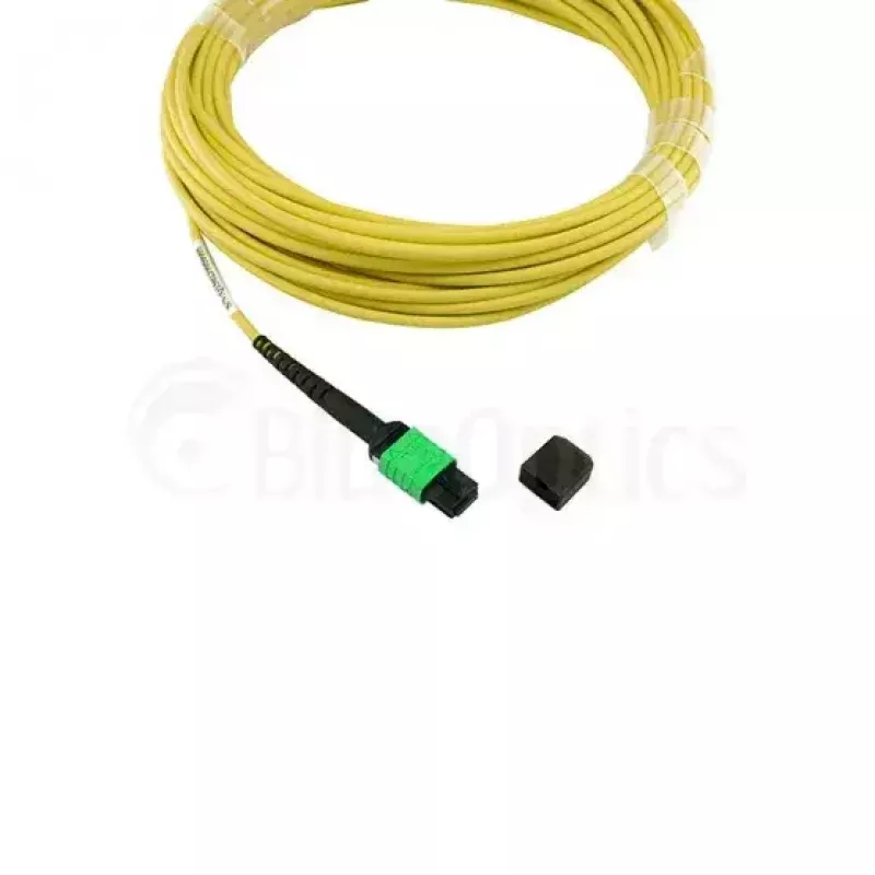 BlueOptics InfiniBand optický kábel 5 m MTP 4x LC zelený