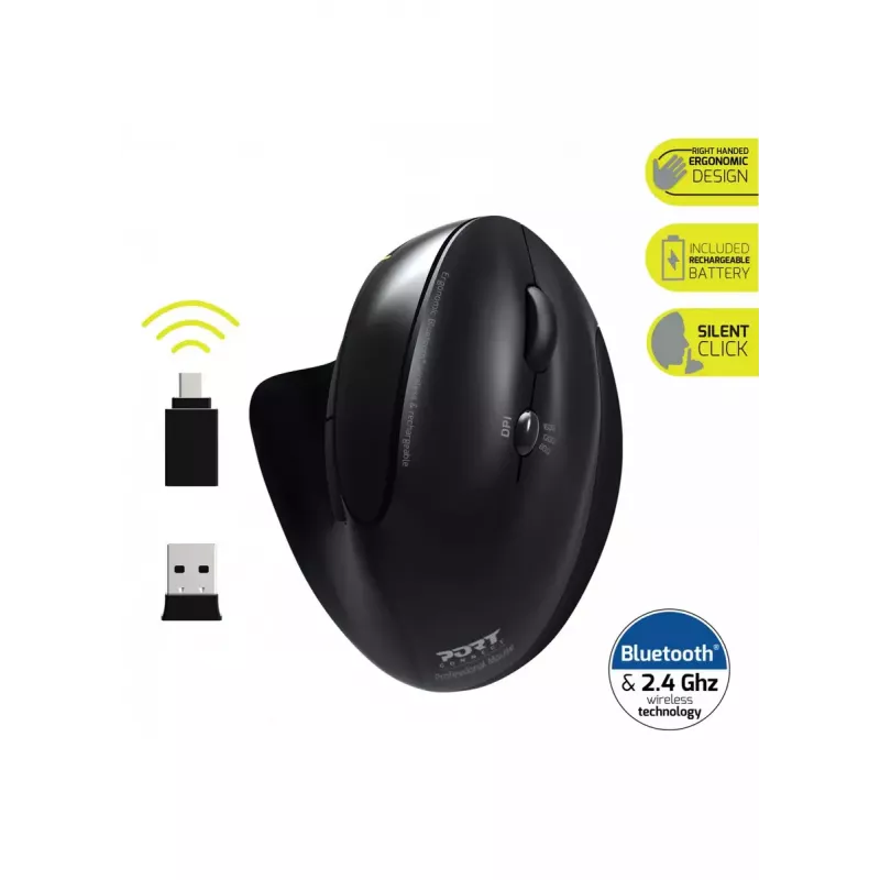 Myš Port Designs 900706-BT RF Wireless + Bluetooth