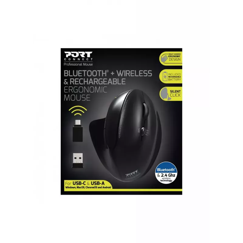 Myš Port Designs 900706-BT RF Wireless + Bluetooth