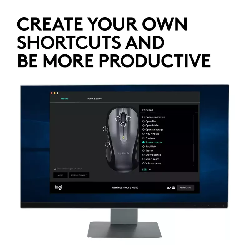 Myš Logitech M510 RF bezdrôtová