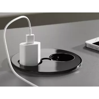 Rozvádzač Bachmann Twist 2 m 2 AC zásuvky interiér čierny
