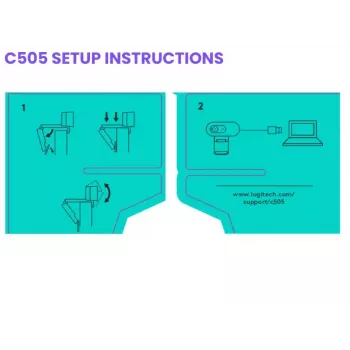 Webkamera Logitech C505 HD 1280x720 USB čierna