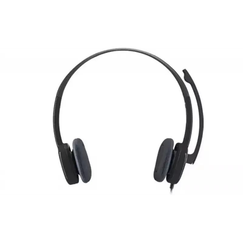 Logitech H151 stereo slúchadlá s mikrofónom s potlačením hluku, drôtové, čierne
