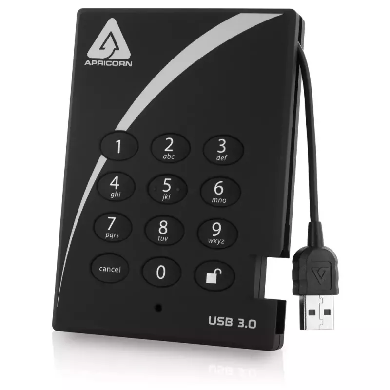 Externý pevný disk Apricorn 1TB USB 3.2 A25-3PL256-1000