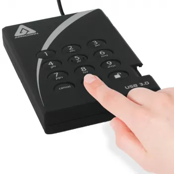 Externý pevný disk Apricorn 500GB USB 3.2 Aegis Padlock