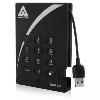 Externý pevný disk Apricorn 500GB USB 3.2 Aegis Padlock