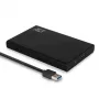 HDD/SSD puzdro ACT 2,5-palcové SATA puzdro na pevné disky bez skrutiek USB 3.2 Gen1