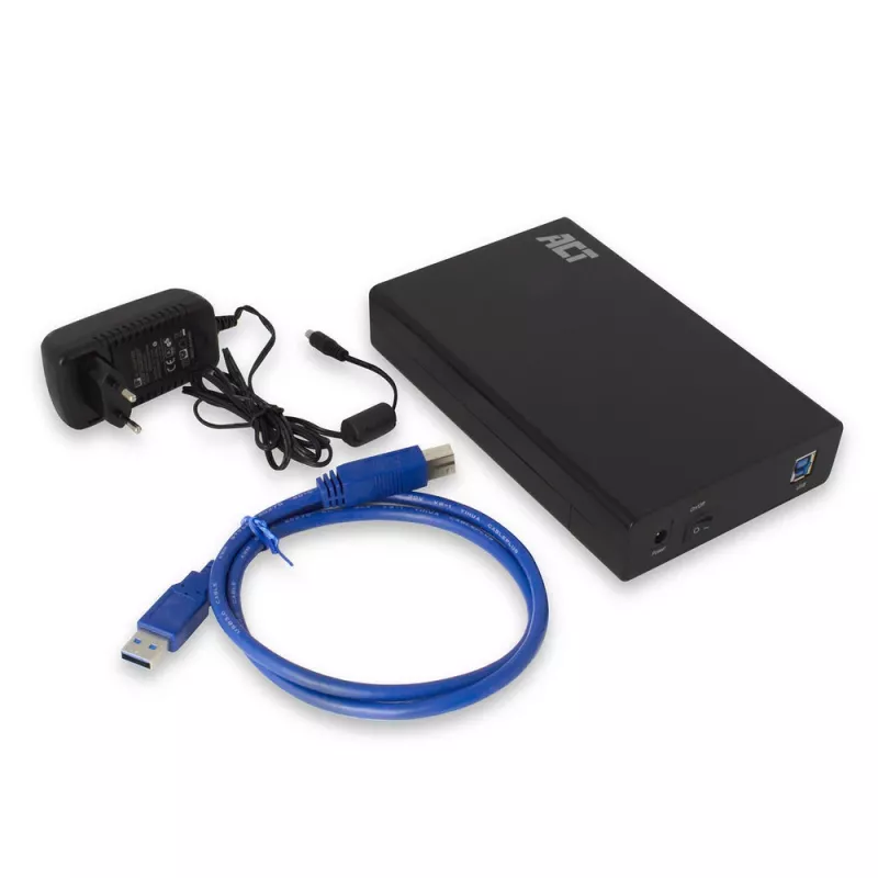 HDD/SSD puzdro ACT AC1405 3,5 palca SATA USB 3.2 Gen1 čierne
