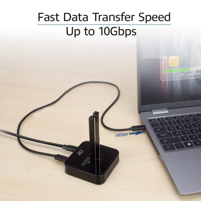 ACT M.2 NVMe/PCIe duálna SSD dokovacia klonovacia stanica, USB-C 3.2 Gen2