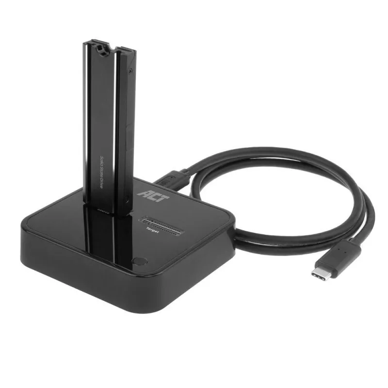 ACT M.2 NVMe/PCIe duálna SSD dokovacia klonovacia stanica, USB-C 3.2 Gen2