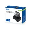 ACT 2,5 palca a 3,5 palca SATA duálna HDD/SSD dokovacia stanica, USB 3.2 Gen1