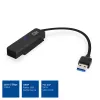 ACT USB adaptérový kábel pre 2,5 palca SATA HDD/SSD AC1510 0,15 m čierny