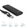 SSD puzdro ACT AC1615 USB-C M.2 NVMe PCIe 10 Gbit/s čierne