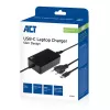 ACT USB-C nabíjačka na notebook s Power Delivery profilmi 65 W, notebook, interiér, 100–240 V, 50/60 Hz, 65 W, 5–20 V