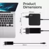ACT USB-C napájací zdroj na notebook 65W s Power-Delivery profilmi, 2 metre