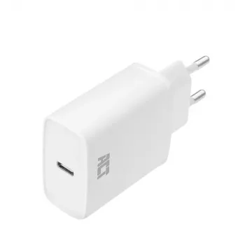 ACT kompaktný USB-C nabíjací adaptér 20W rýchle nabíjanie interiér univerzálny biely