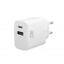 ACT USB-C & USB-A nabíjačka 20 W s Power Delivery PPS, Quick Charge, GaNFast
