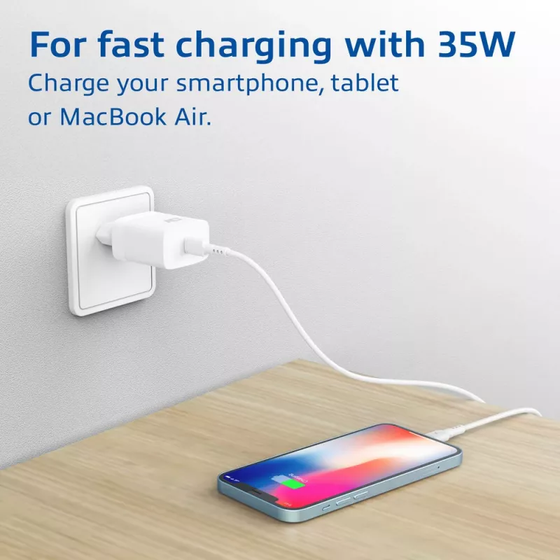USB-C nabíjačka ACT 35W Power Delivery PPS GaNFast univerzálna