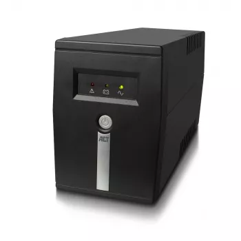 ACT Line Interactive UPS 600 VA – 360 W s AVR, Line-Interactive, 0,6 kVA, 360 W, 240 V, prebitie, hlboké vybitie, preťaženie, skrat, C13 konektor samica, typ F