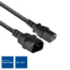 Napájací kábel C13 C14 čierny 1,8 m ACT Powercord
