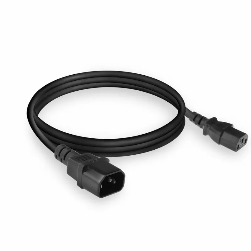 Napájací kábel C13 C14 čierny 1,8 m ACT Powercord