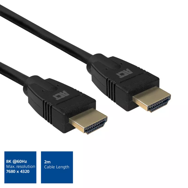 ACT 2 metre HDMI 8K Ultra High Speed kábel v2.1 HDMI-A konektor samec - HDMI-A konektor samec