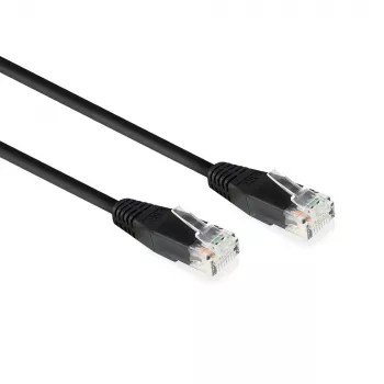 ACT Black 10,0 metra U/UTP CAT6 patch kábel s RJ45 konektormi