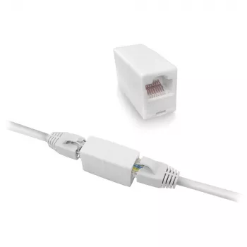 Modulárny RJ-45 konektor samec ACT AC4105 biely pripojenie 1 RJ-45 pripojenie 2 RJ-45