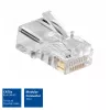 ACT Modulárny CAT5E RJ-45 konektor samec ACT AC4110 strieborný transparentný 10 ks