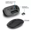 ACT Bezdrôtová myš 1200 DPI, obojručná, RF Wireless, 1200 DPI, čierna