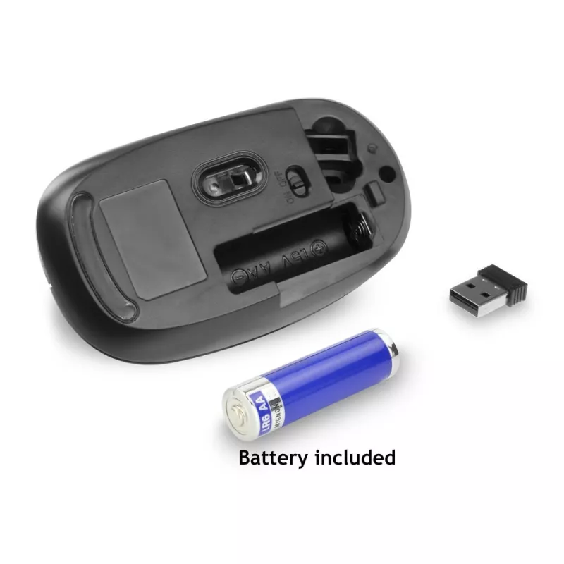 ACT Bezdrôtová myš 1200 DPI, obojručná, RF Wireless, 1200 DPI, čierna