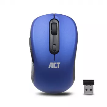 ACT AC5140 obojručná bezdrôtová myš, 1600 DPI, RF Wireless, modrá/čierna