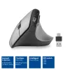 ACT Bezdrôtová ergonomická myš s Bluetooth a USB-C/USB-A
