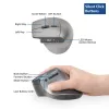ACT Bezdrôtová ergonomická myš s Bluetooth a USB-C/USB-A